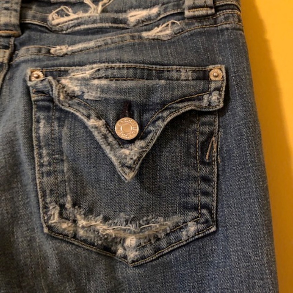 MARCIANO DENIM JEANS WITH FLAP POCKETS DARK DENIM